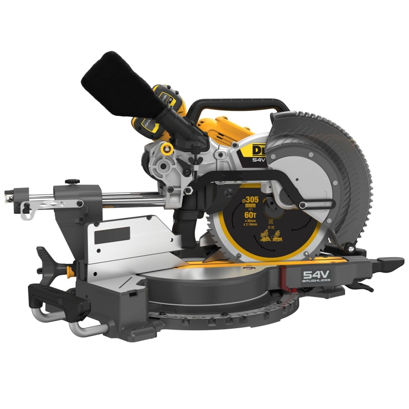 DEWALT DEWALT DCS781X2 54v Brushless 305mm FLEXVOLT Mitre Saw with 2x9ah batteries