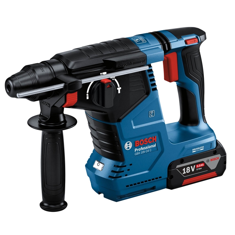 BOSCH BOSCH GBH18V-24C 18v Brushless SDS Plus Hammer with 2x5ah Batteries