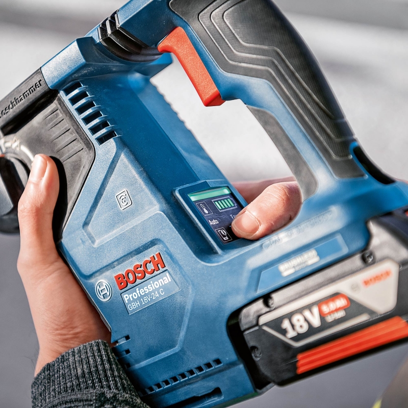 BOSCH BOSCH GBH18V-24C 18v Brushless SDS Plus Hammer with 2x5ah Batteries