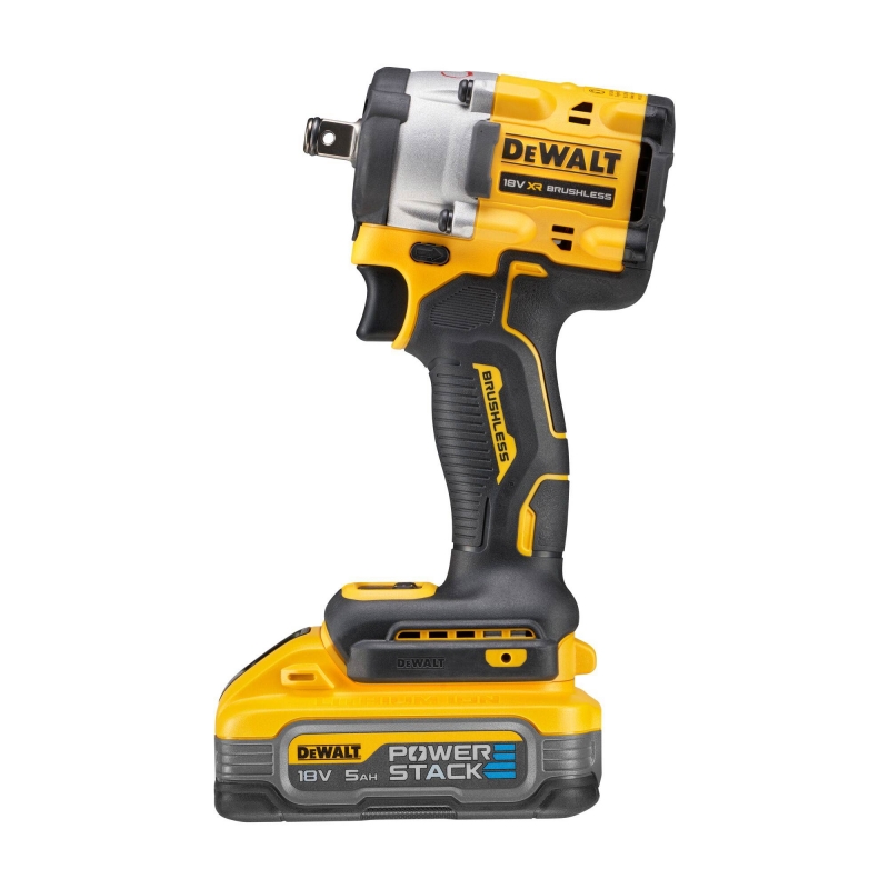 DEWALT DEWALT DCF921H2T 18v Brushless Compact Impact Wrench with 2x5ah Powerstack Batteries