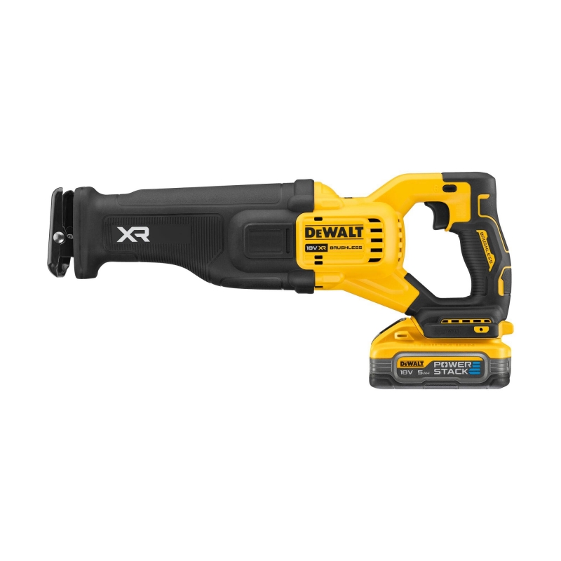 DEWALT DEWALT DCS386H2T 18v Brushless Recip Saw with 2x5ah Powerstack Batteries