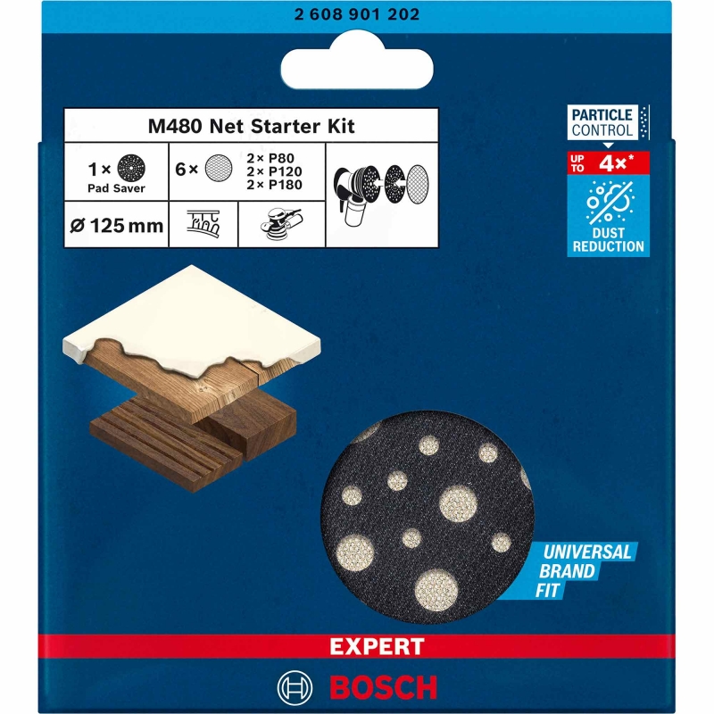 BOSCH BOSCH 2608901202 7 piece 125mm M480 Sanding Net Set