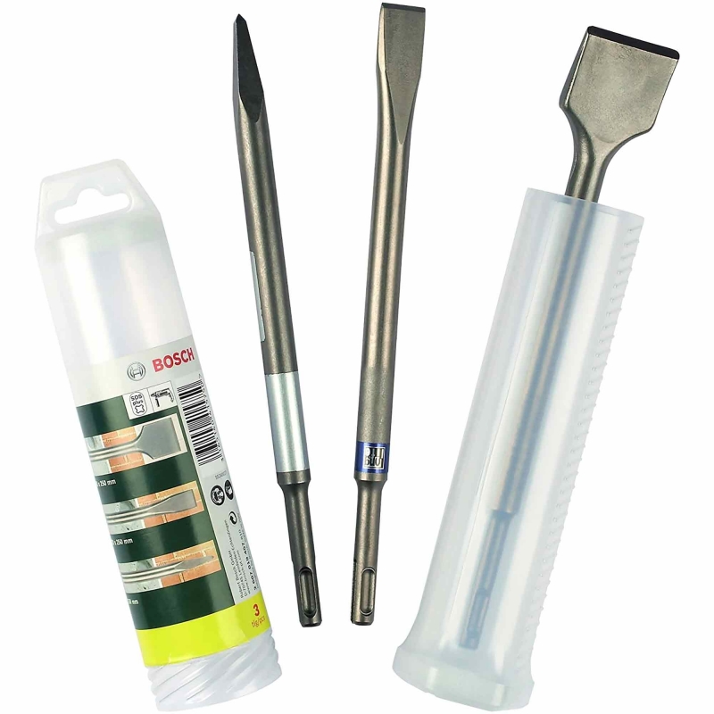 BOSCH BOSCH 2607019457 3pc SDS+ Mixed Chisel Set