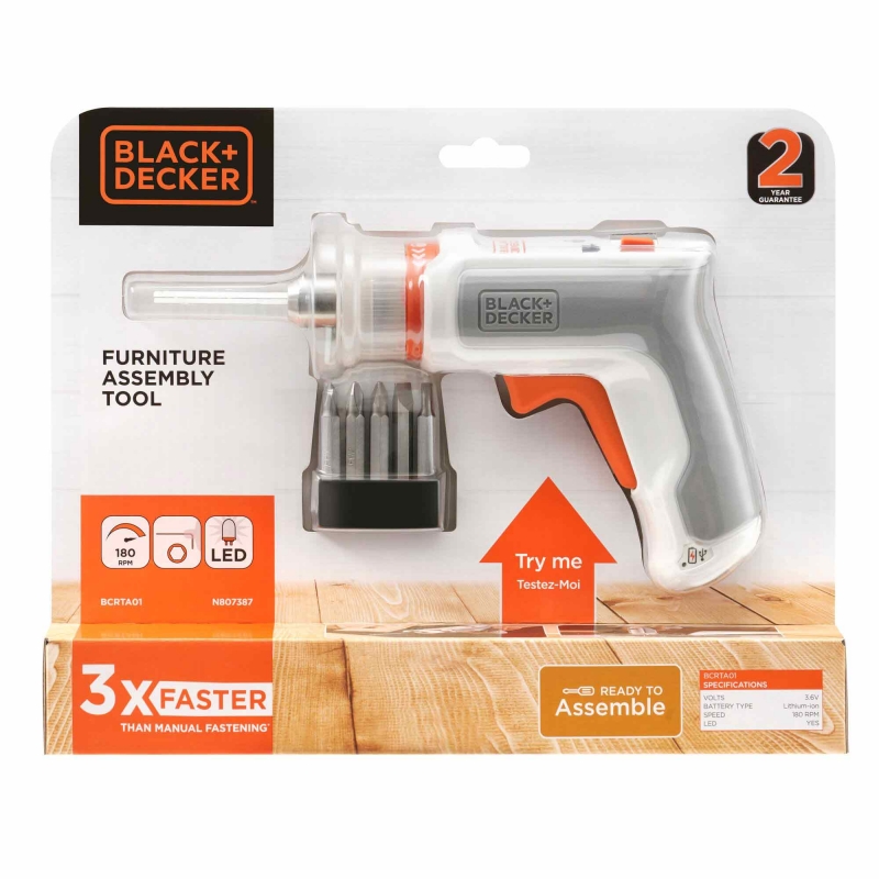 BLACK AND DECKER BLACK AND DECKER BCRTA01-XJ 3.6v Furniture Assembly Tool