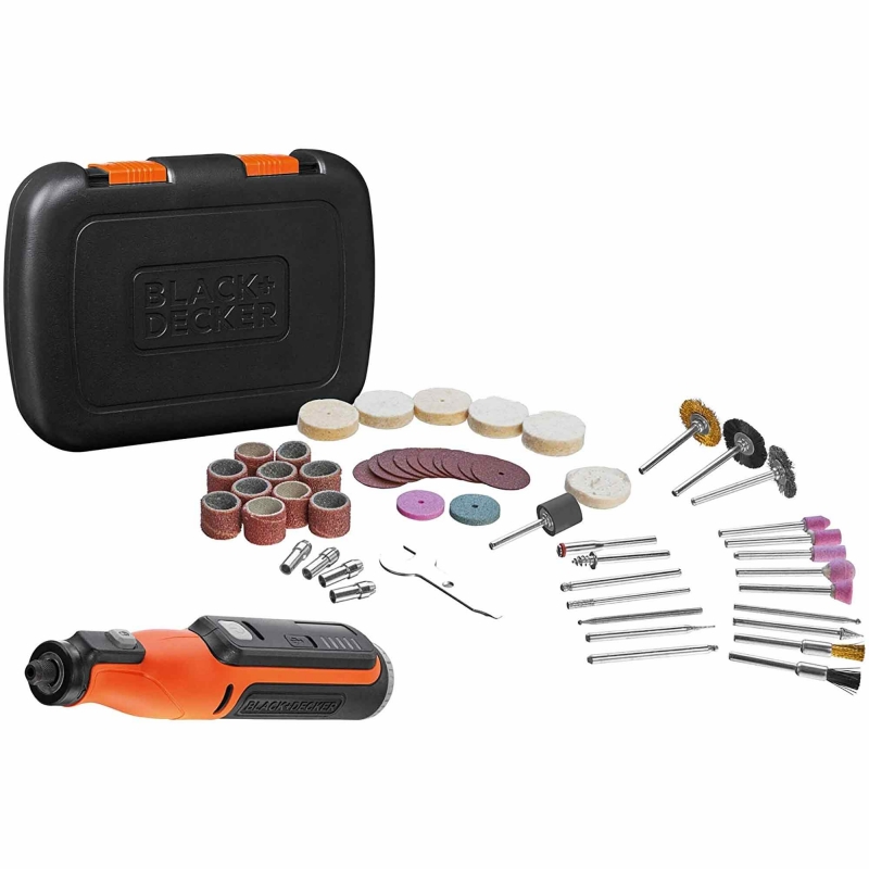 BLACK AND DECKER BLACK AND DECKER BCRT8IK-XJ 7.2v Rotary Tool + 52 Accessories