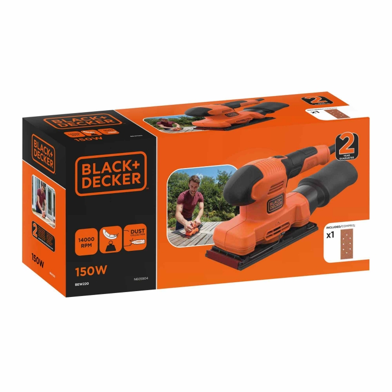 BLACK AND DECKER BLACK AND DECKER BEW220-GB 240v 150w 1/3 Sheet Sander