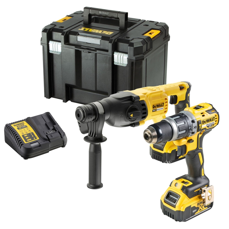 DEWALT DEWALT DCK2071P2T 18v Brushless DCH133/DCD796 Twin Pack with 2x5ah batteries