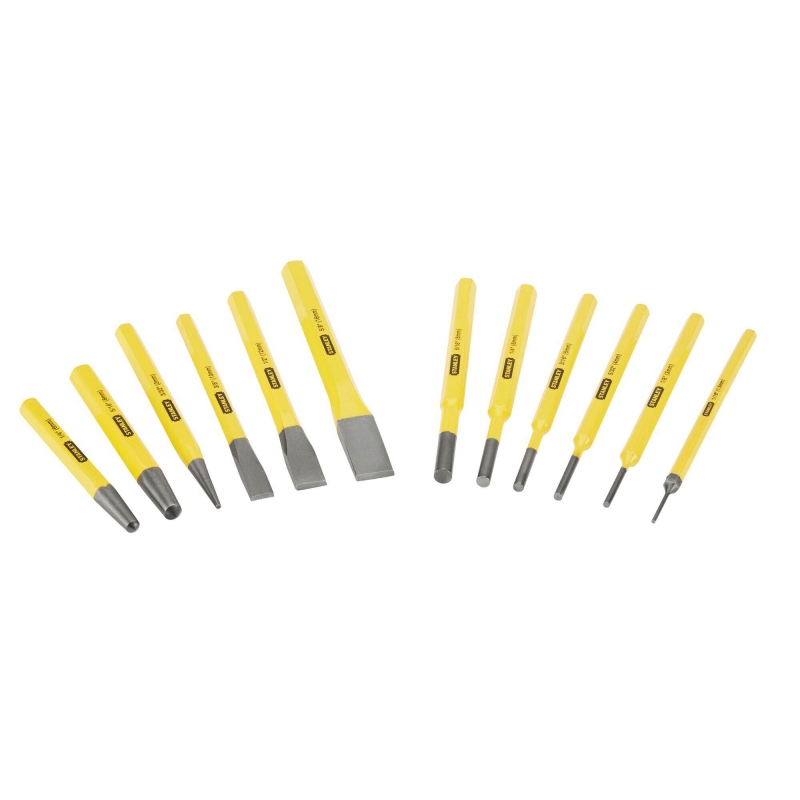 STANLEY STANLEY 4 18 299 12 Piece Punch and Cold Chisel Set