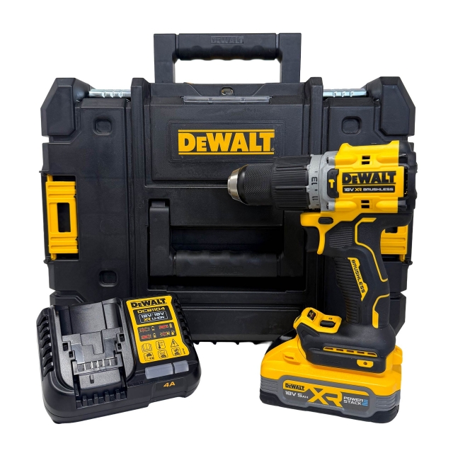 DEWALT DEWALT DCD805H1T 18v Brushless Combi Drill with 1 x 5Ah Powerstack Battery
