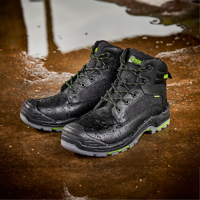 APACHE APACHE Dakota Black Safety Boots