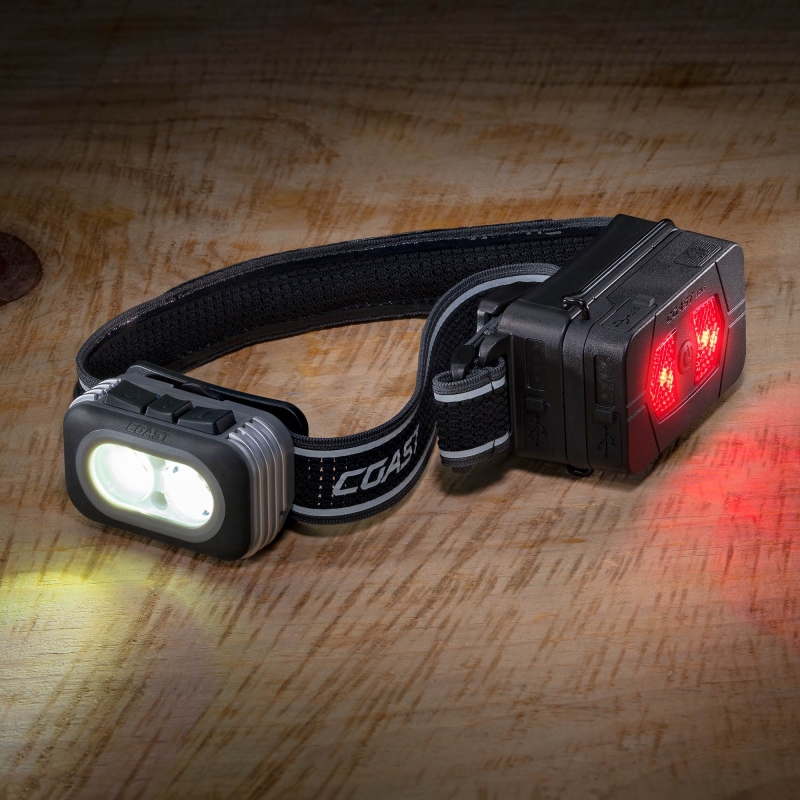 COAST COAST RL20R Dual Colour Rechargeable Head Torch