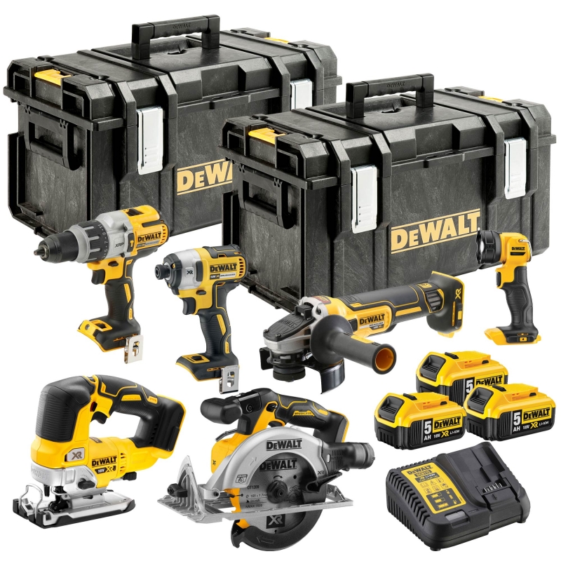 DEWALT DEWALT DCK664P3 18v Brushless 6 Piece Kit with 3x5ah Batteries