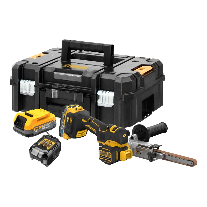 DEWALT DEWALT DCM200E2T 18v Brushless Band File with 2x Powerstack Batteries