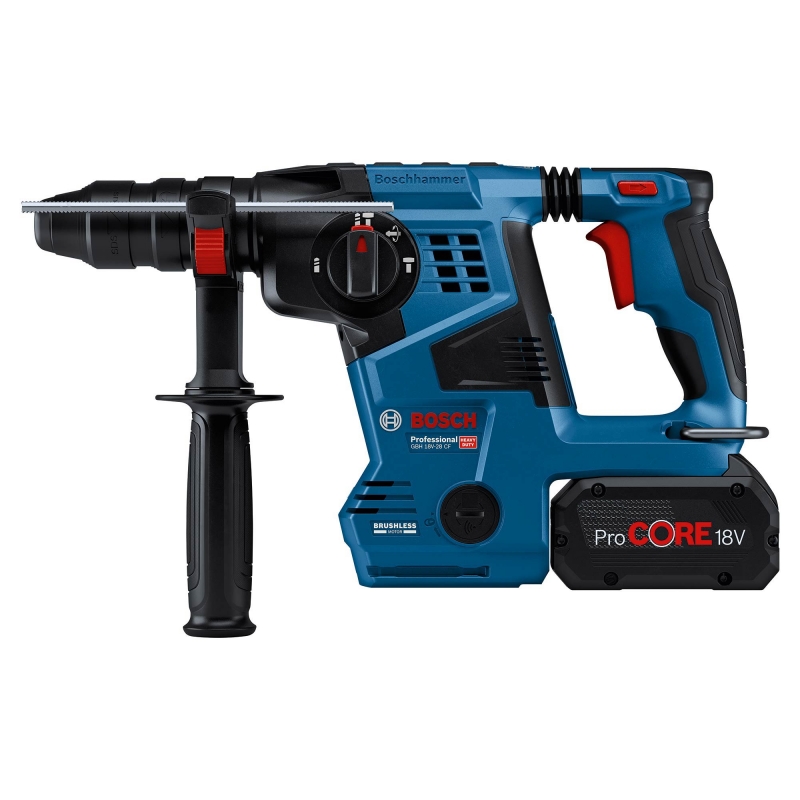 BOSCH BOSCH GBH18V-28CF 18v Brushless SDS+ Hammer with 2x5.5ah Batteries