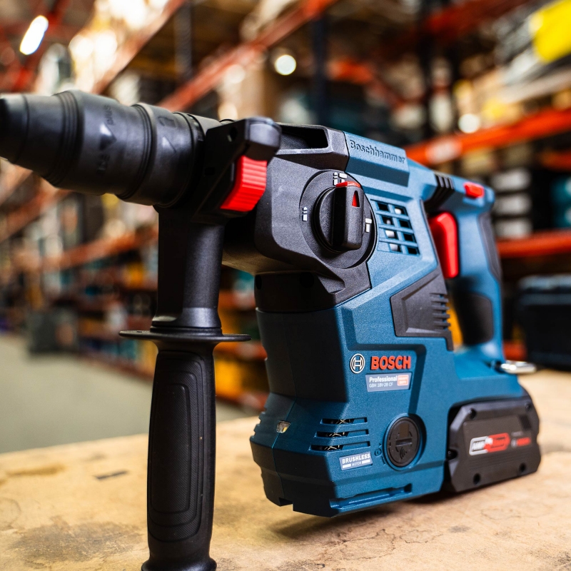 BOSCH BOSCH GBH18V-28CF 18v Brushless SDS+ Hammer with 2x5.5ah Batteries