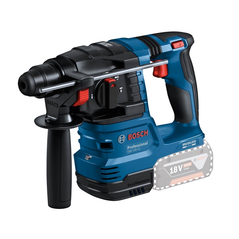 BOSCH BOSCH GBH18V-22 18v Brushless SDS Hammer BODY ONLY and GDE18V-12 Dust Extractor