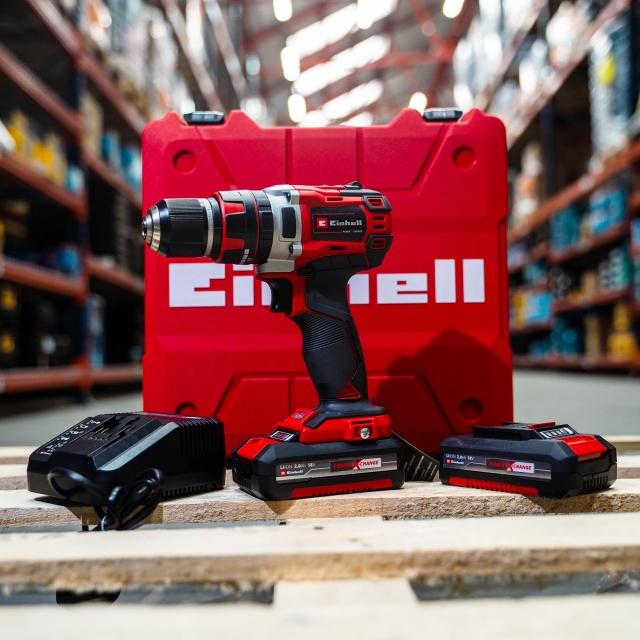 EINHELL EINHELL TE-CD18/50Li-i Brushless 18v Combi Drill with 2x2ah Batteries