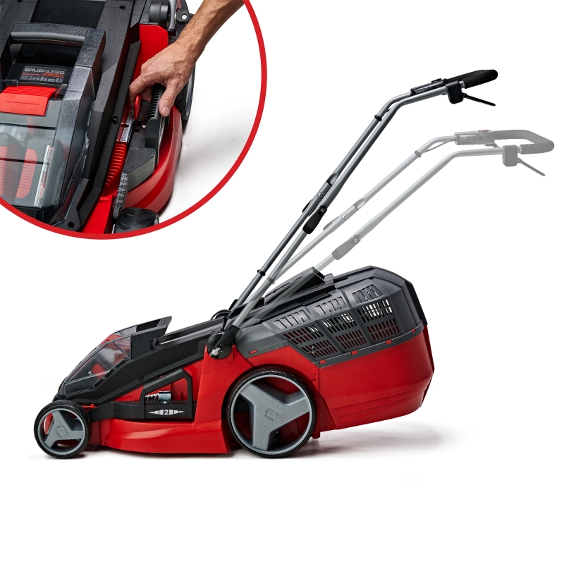 EINHELL EINHELL GE-CM43LiMKit PXC 36v Brushless 43cm Mower with 2x4Ah Batteries