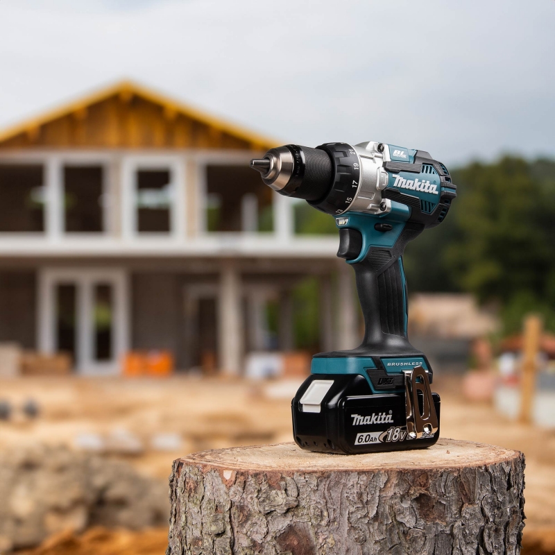 MAKITA MAKITA DLX2507TJ 18v Brushless Combi/Impact Driver Twin Pack with 2x5ah Batteries