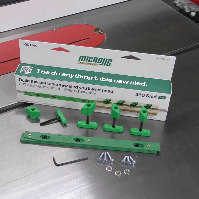 MICROJIG MICROJIG DV-360ZP750B1 ZEROPLAY 360 Sled Kit