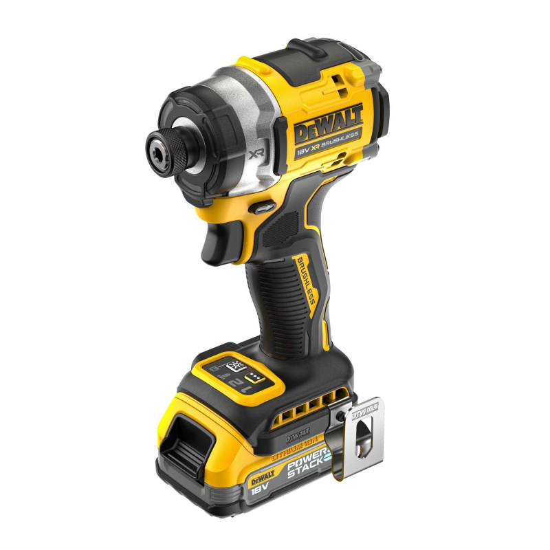 DEWALT DEWALT DCF860E2T 18v Brushless Impact Driver with 2x1.7ah Powerstak Batteries