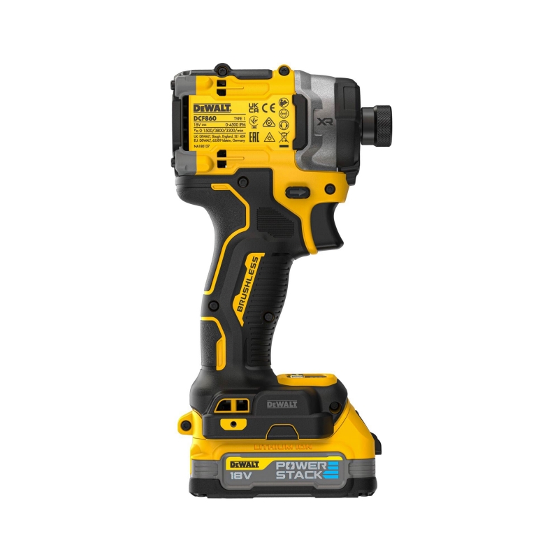 DEWALT DEWALT DCF860E2T 18v Brushless Impact Driver with 2x1.7ah Powerstak Batteries