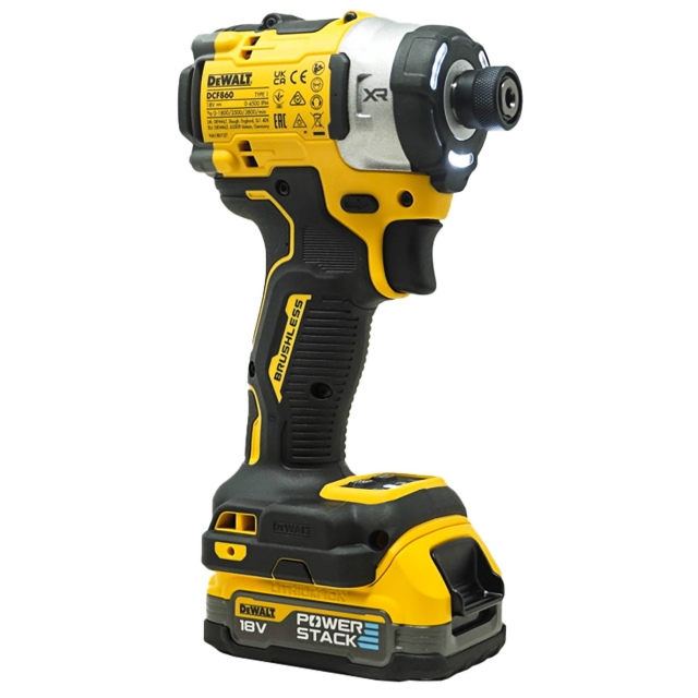 DEWALT DEWALT DCF860E2T 18v Brushless Impact Driver with 2x1.7ah Powerstak Batteries