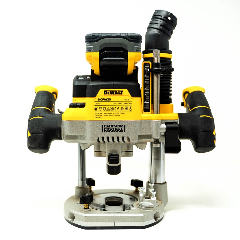 DEWALT DEWALT DCW620H2 18v Brushless 12mm Router with 2x5ah Powerstack Batteries