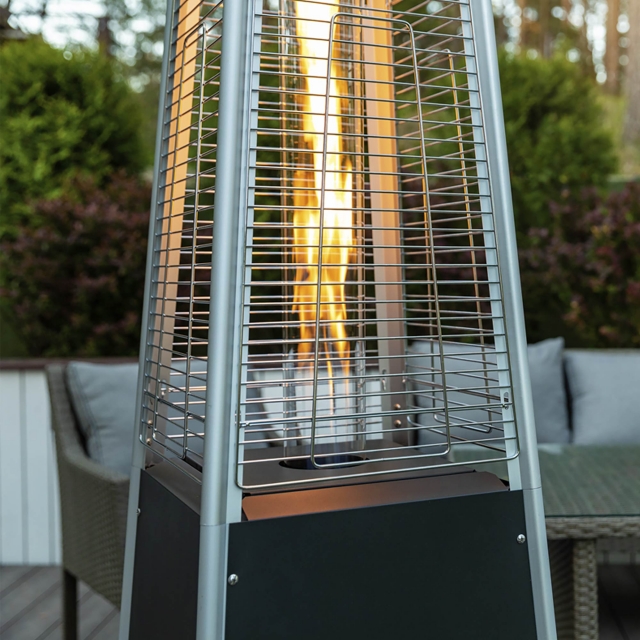DELLONDA Dellonda Pyramid Gas Outdoor Garden Patio Heater 13kW Commercial & Home Use