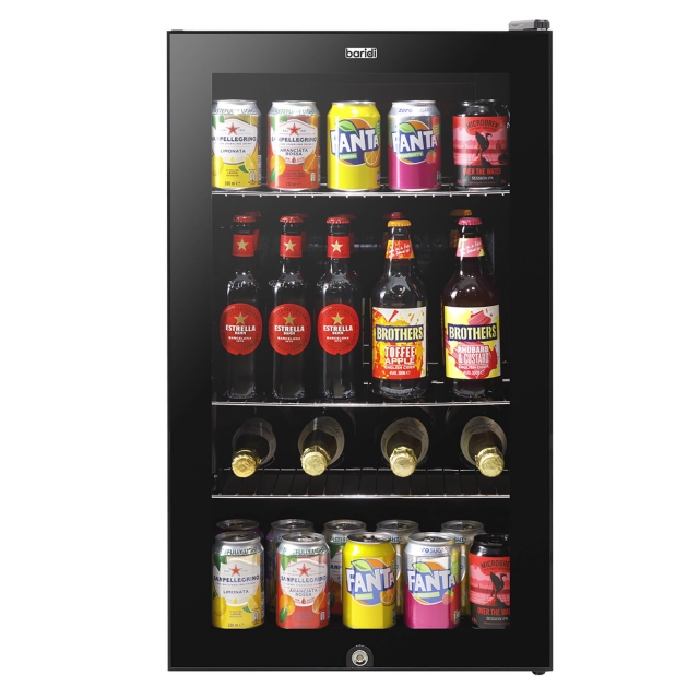BARIDI Baridi Under Counter Wine/Drink/Beverage Cooler/Fridge, Built-In Thermostat, Light, Security Lock