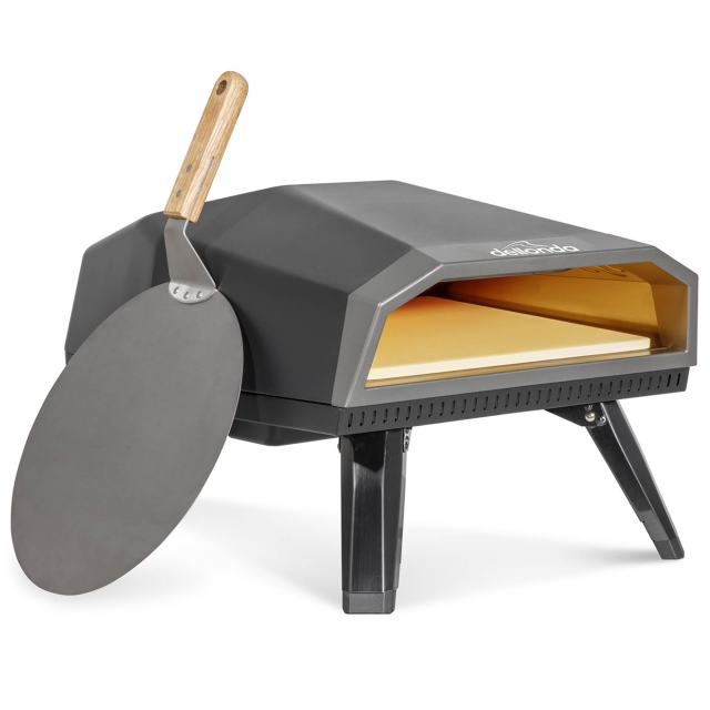 DELLONDA Dellonda Gas Pizza Oven with Gas Regulator, Water Resistant Cover/Carry Bag & 12