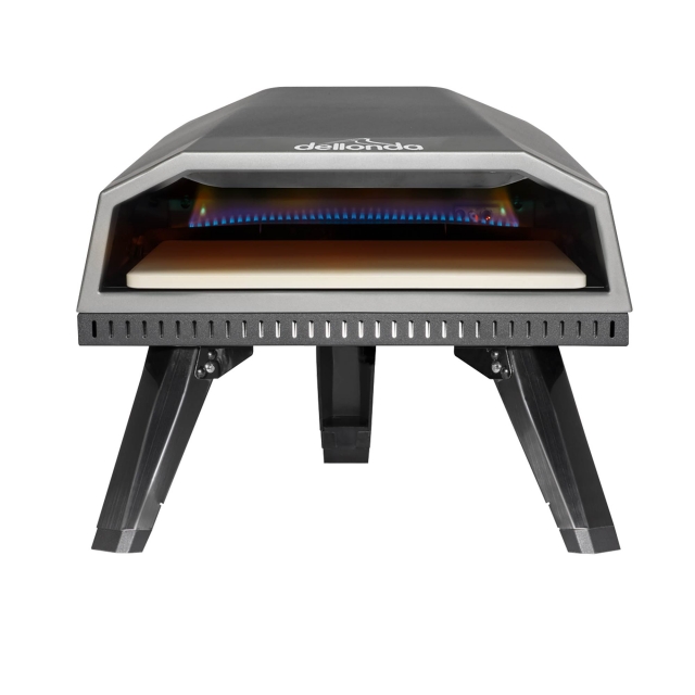 DELLONDA Dellonda Gas Pizza Oven with Gas Regulator, Water Resistant Cover/Carry Bag & 12