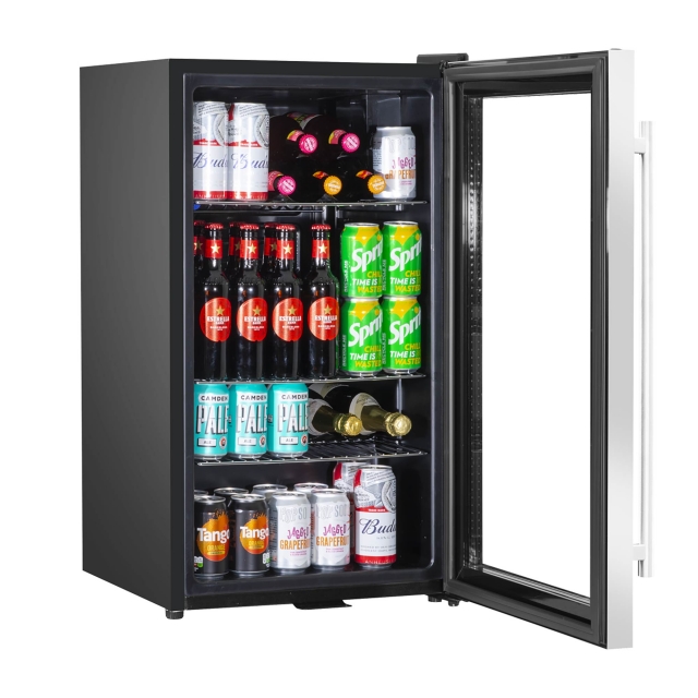 BARIDI Baridi Under Counter Wine/Drink/Beverage Cooler/Fridge, Built-In Thermostat, Energy Class E, 85L