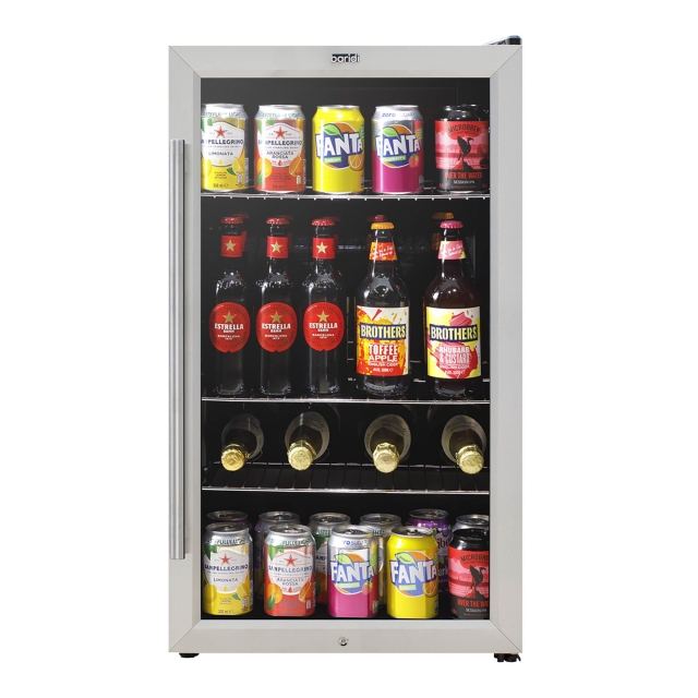 BARIDI Baridi Under Counter Wine/Drink/Beverage Cooler/Fridge, Built-In Thermostat, Energy Class E, 85L