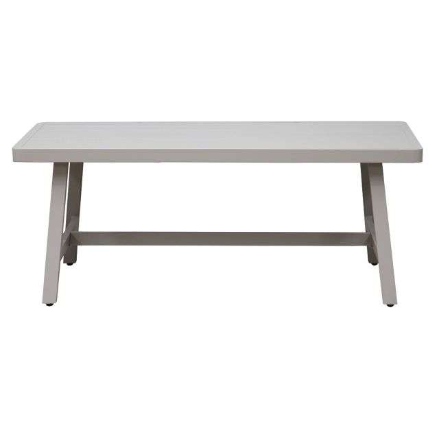DELLONDA Dellonda Fusion 4-Piece Outdoor Garden Corner Sofa & Coffee Table Set, Aluminium