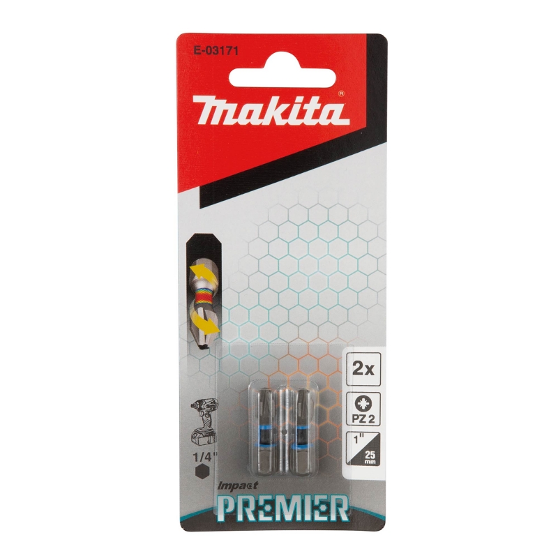 MAKITA MAKITA E-03171 Premier Torsion Bit PZ2-25mm