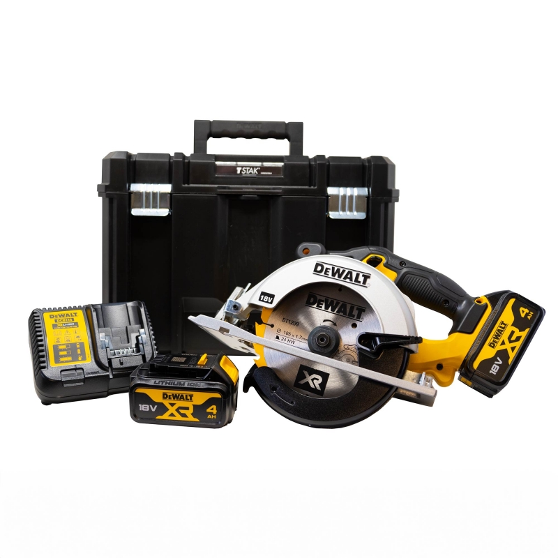 DEWALT DEWALT DCS391M2 18v 165mm Circular Saw with 2x4ah Batteries