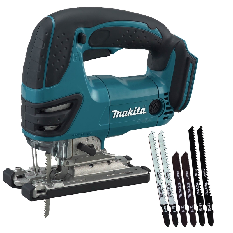 MAKITA MAKITA DJV180ZX 18v LXT Jigsaw BODY ONLY plus 6 Piece Blade Set