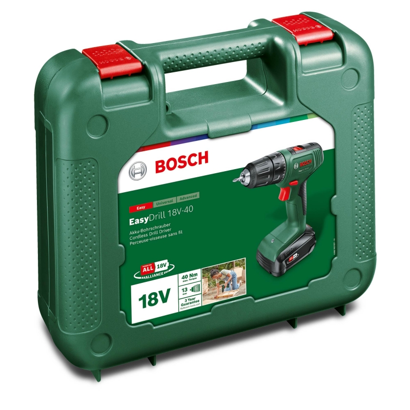 BOSCH BOSCH Easy Drill 18V-40 18v Drill Driver with 1x1.5ah Battery