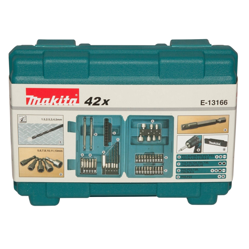 MAKITA MAKITA E-13166 42 Piece Drill & Screw Bit Set