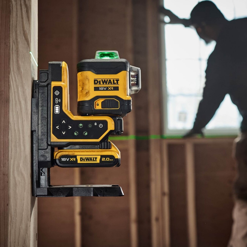 DEWALT DEWALT DCLE34035D1 18v Green Cross Line Laser with 1x2ah Battery