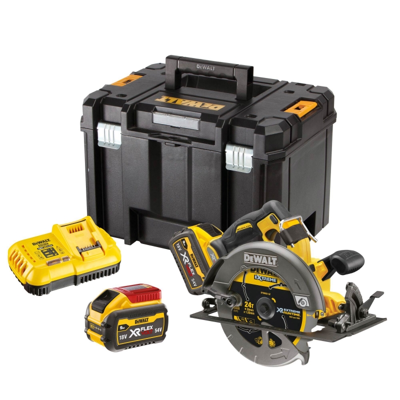 DEWALT DEWALT DCS578X2 54v Flexvolt Brushless Circular Saw with 2x9ah Batteriies