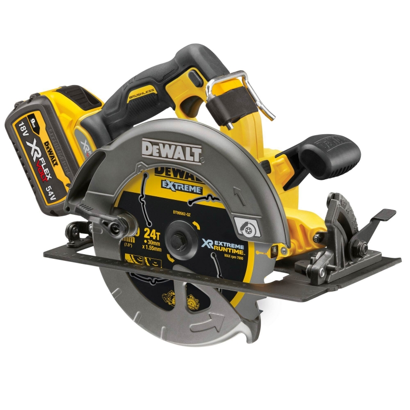 DEWALT DEWALT DCS578X2 54v Flexvolt Brushless Circular Saw with 2x9ah Batteriies