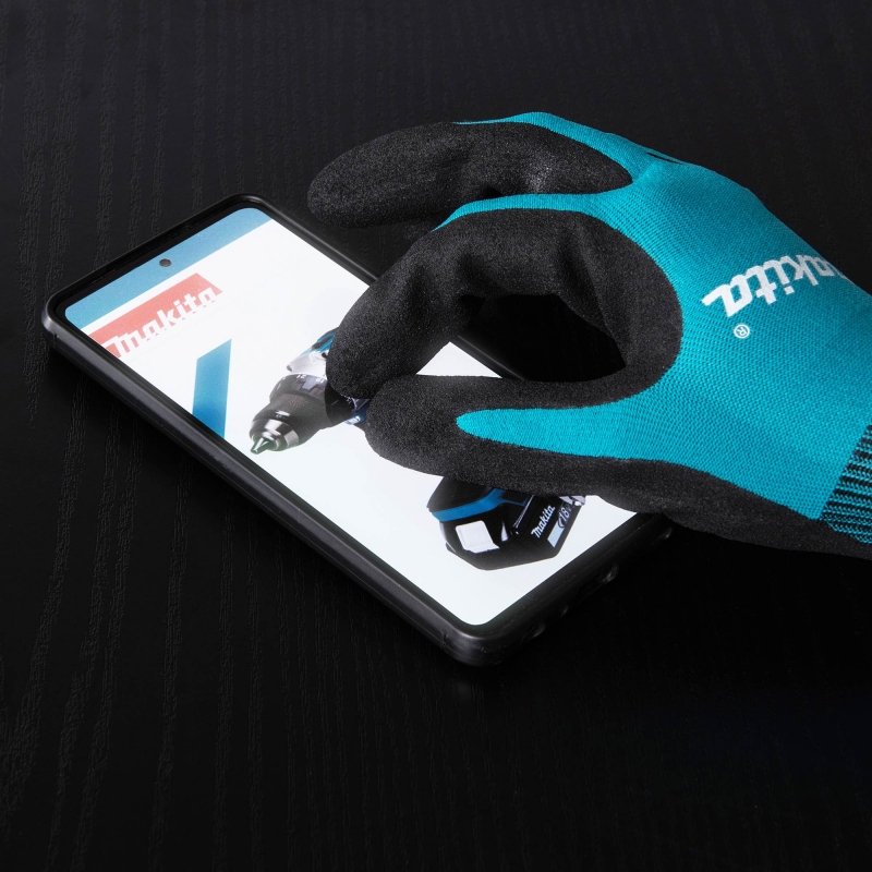 MAKITA MAKITA Cut 1 Nitrile Coat Dip Gloves