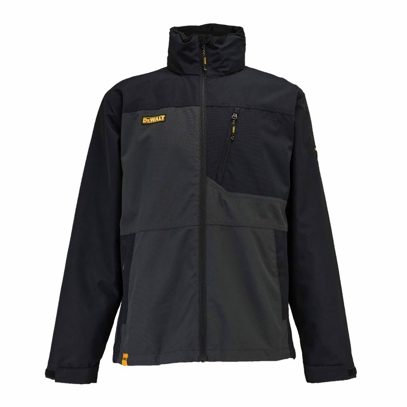 DEWALT DEWALT SOUTHAMPTON Waterproof Jacket Black/Grey