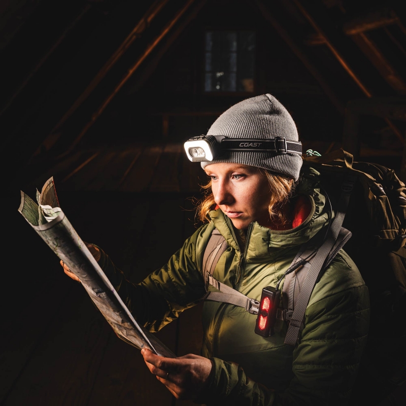COAST COAST RL35R Rechargeable 1000 Lumen Head Torch with voice control