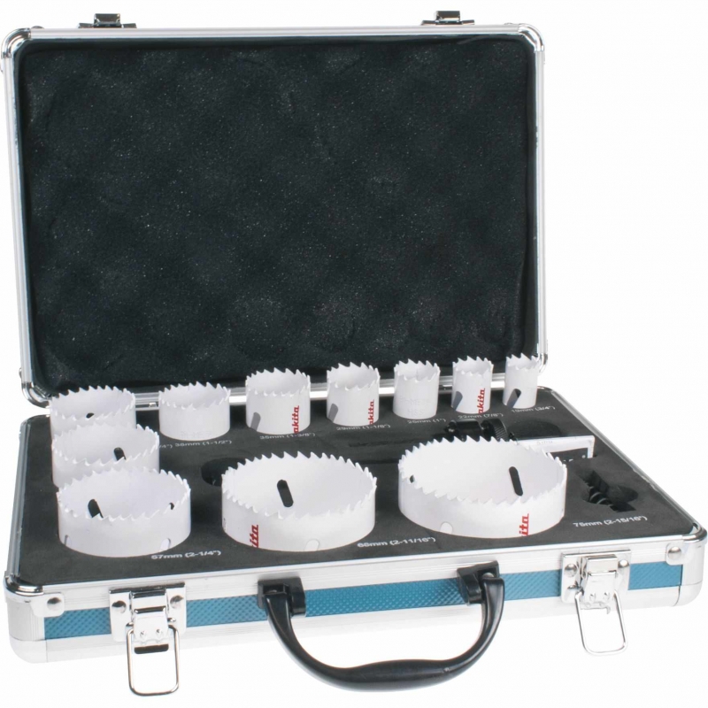 MAKITA MAKITA D-47298 14pc Plumbers Holesaw in an Aluminim Case