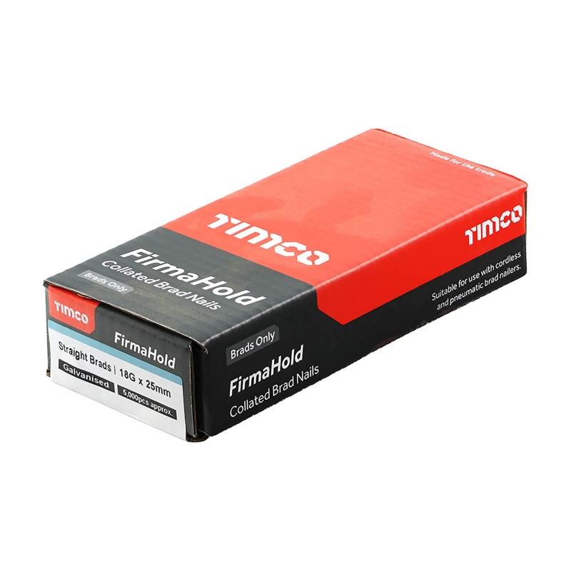 TIMCO TIMCO BG1825 25mm 18G Galv Straight Nails (5000)