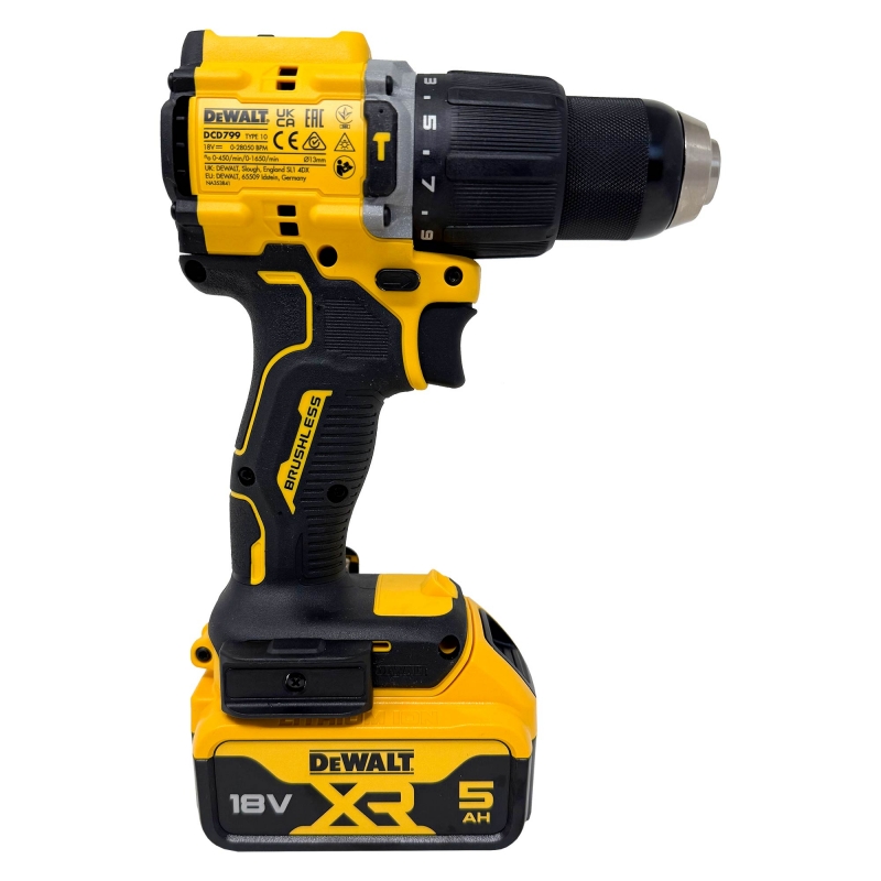 DEWALT DEWALT DCD799P1T 18v Brushless Combi Drill with 1x5ah Battery