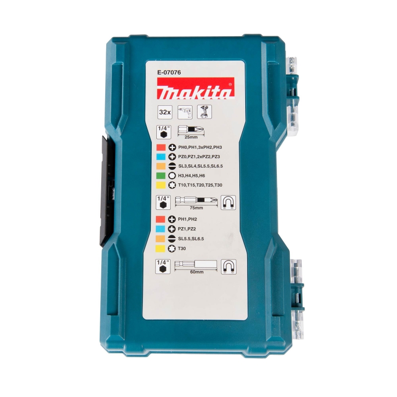 MAKITA MAKITA E-07076 32 Piece Screwdriver Bit Set